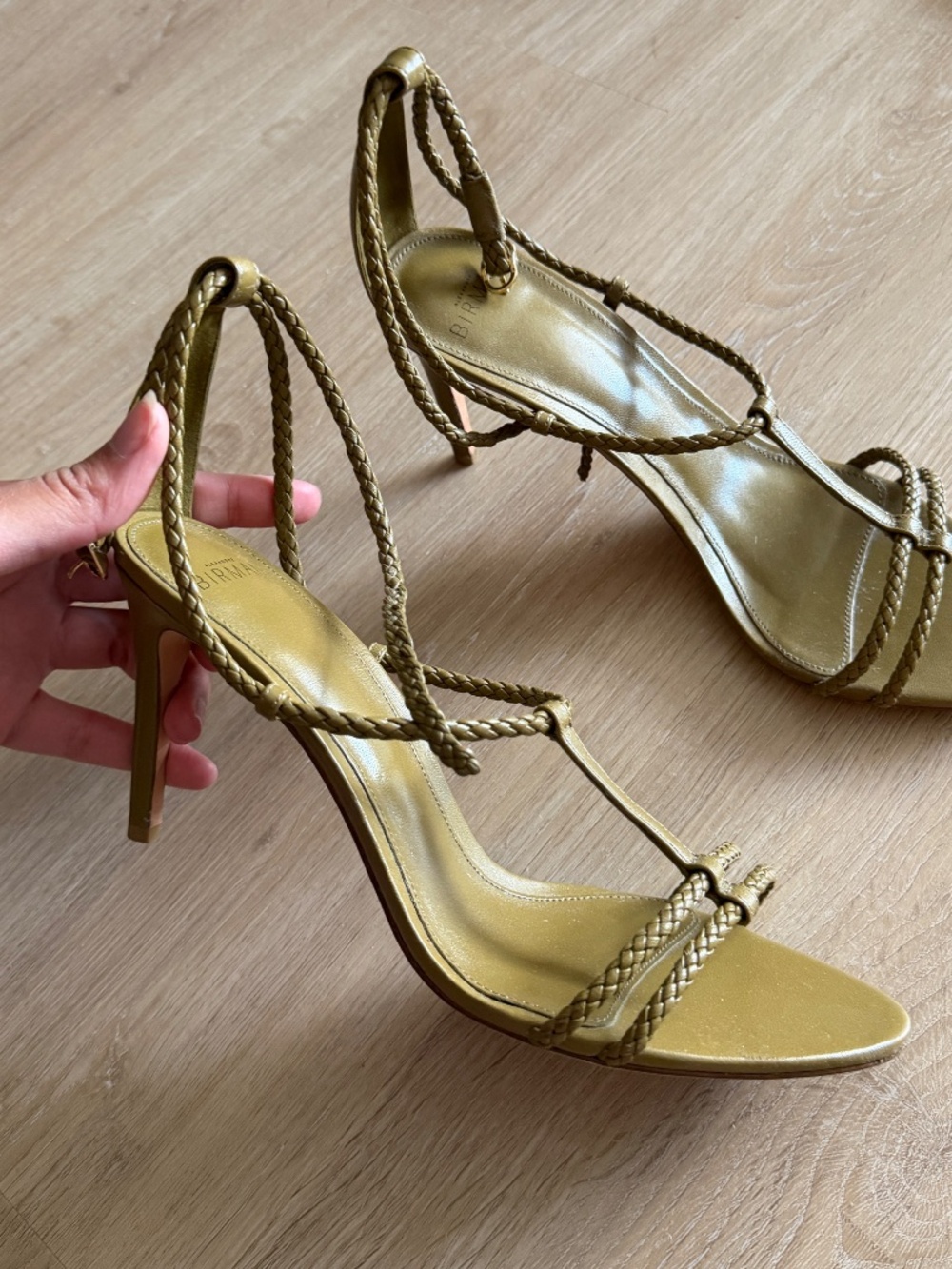 Alexandre Birman Olive Green Heels